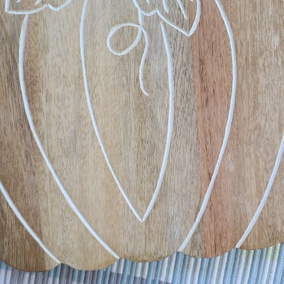 Handmade Wooden Pumpkin Charcuterie Styling Tray Cutting Board Harvest Decor - Picture 6 of 10